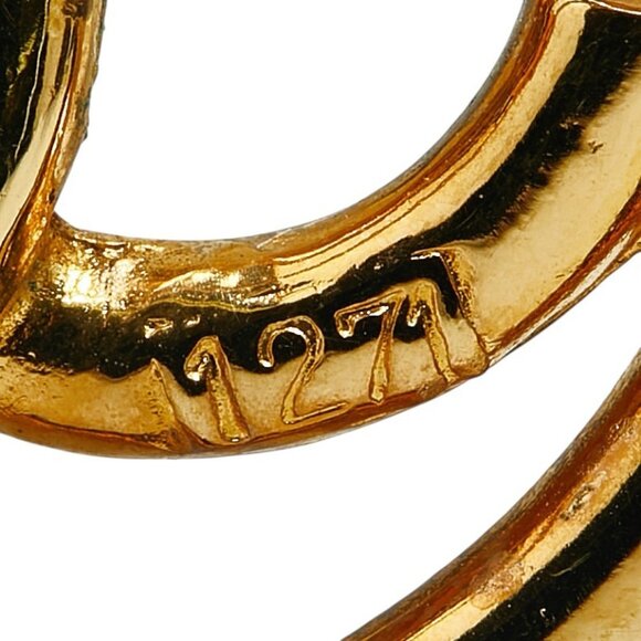 CHANEL Gold Logo Brooch - Picture 4 of 5